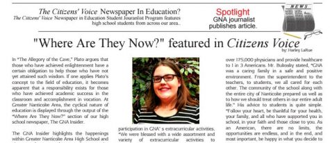 Sophomore Harley LaRue featured as student columnist in Citizens’ Voice