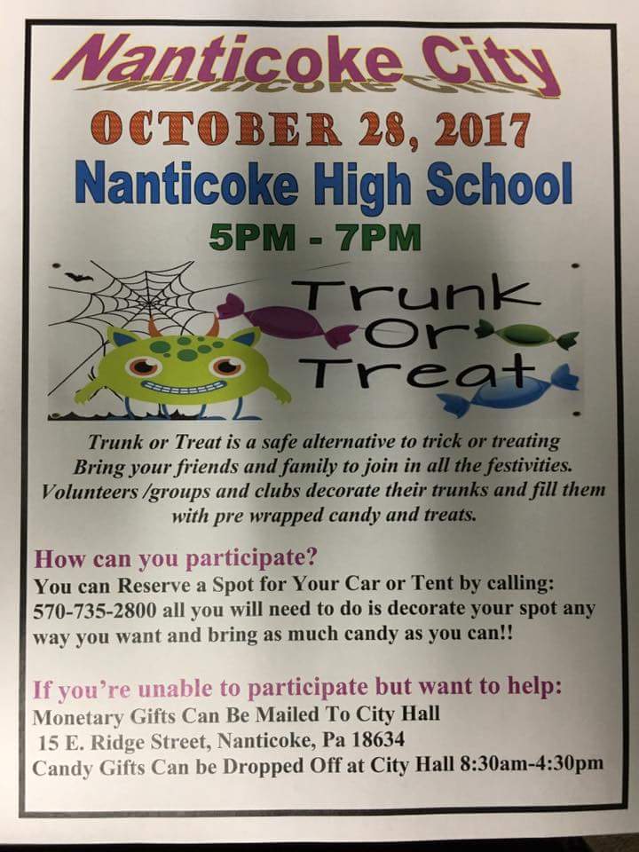 Annual Trunk Or Treat At Nanticoke High School – The Gna Insider