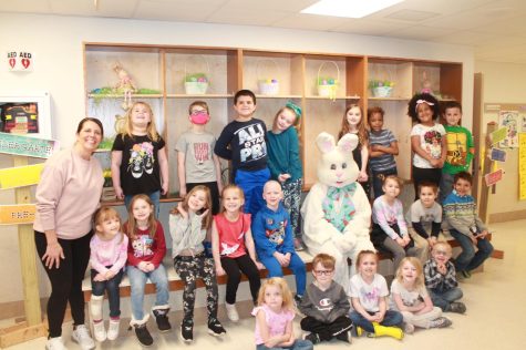 Easter Bunny visits Kennedy Early Childhood Center
