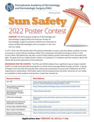 Sun Safety 2023 Poster Contest
