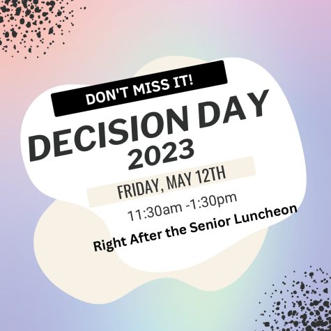 A flyer for Decision Day (photo: Ms. Nin)