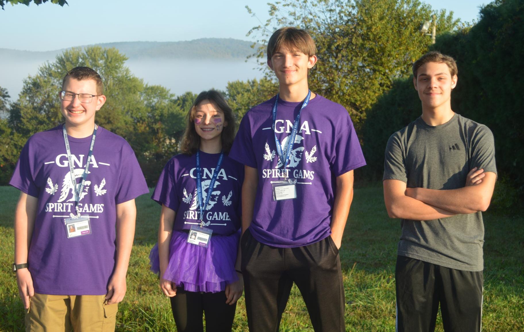 The sophomore class officers pictured from left to right are: Liam McGovern, Alexandra Skillens, Michael Stachowiak, and Jeremiah Montalvo.