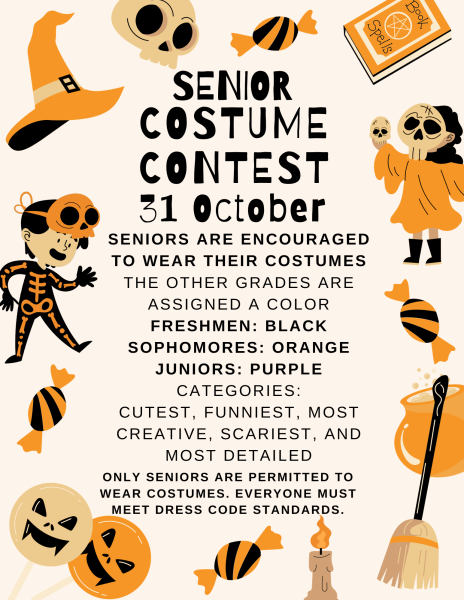 Senior Costume Contest.