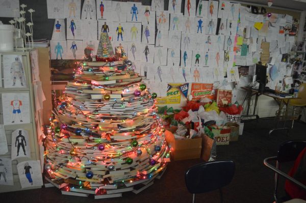 GNA classroom decorations. Pictured is Ms. Hyders book tree. 