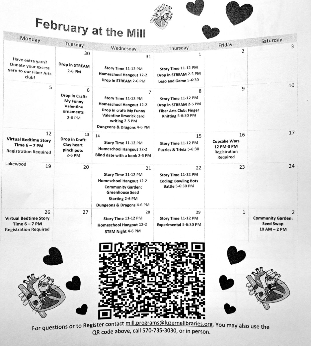 Mill+Memorial+Library+Schedule+for+February.