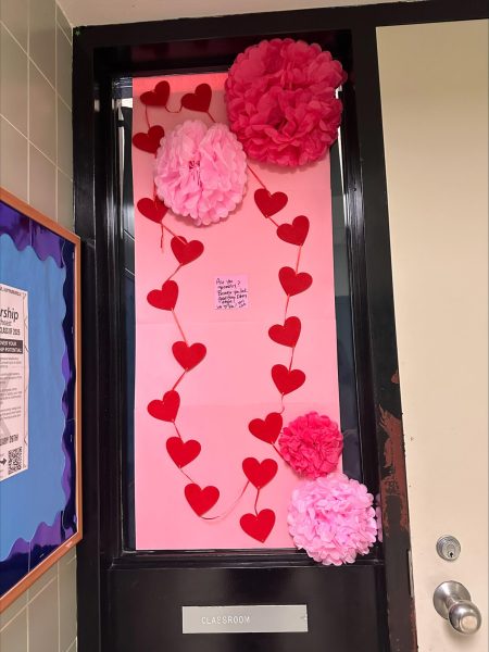GNA Key Club love bombed doors throughout the high school to surprise teachers.  