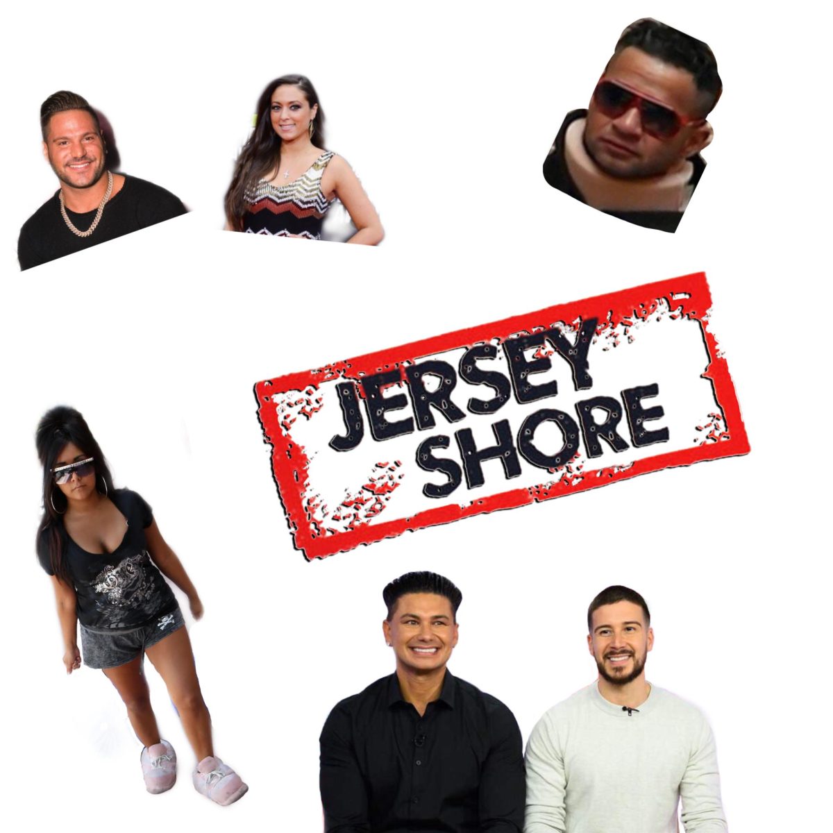 Jersey Shore photo collage.