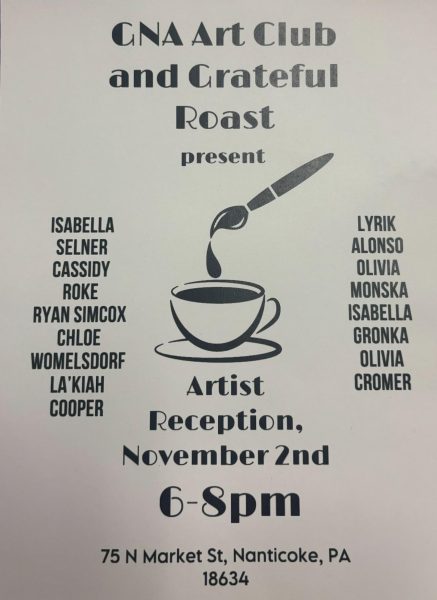 GNA Art Club Grateful Roast Artist Reception