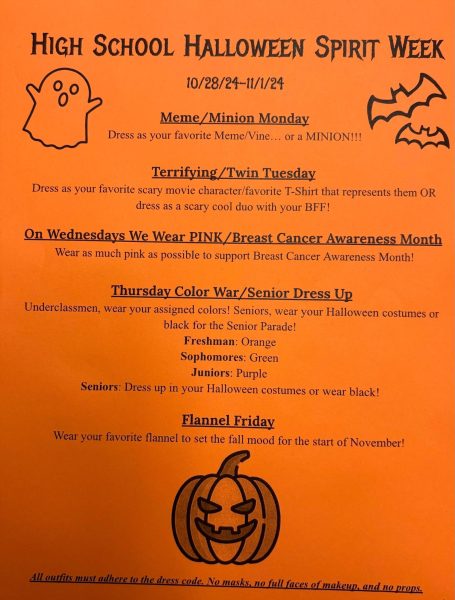 High School Halloween Spirit Week