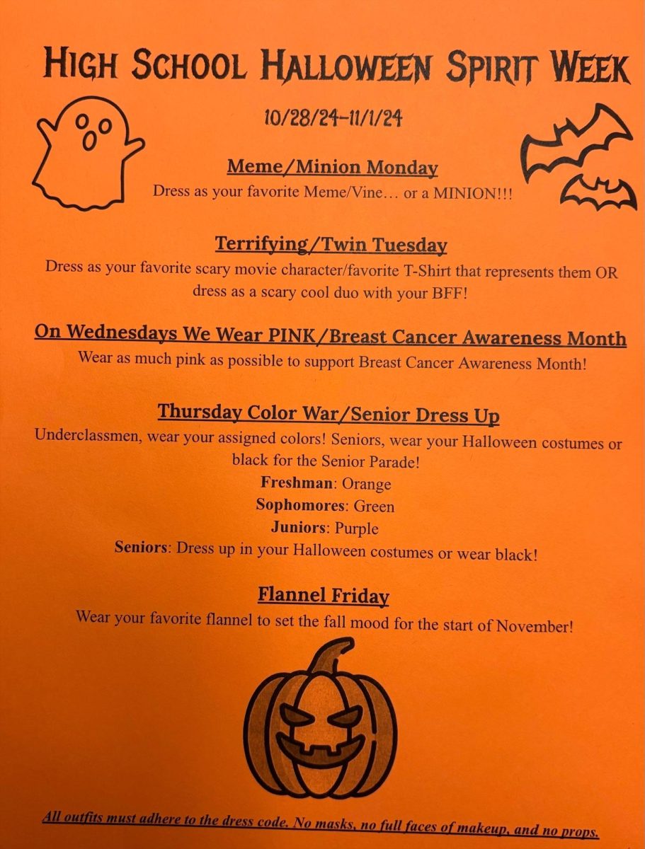 High School Halloween Spirit Week.