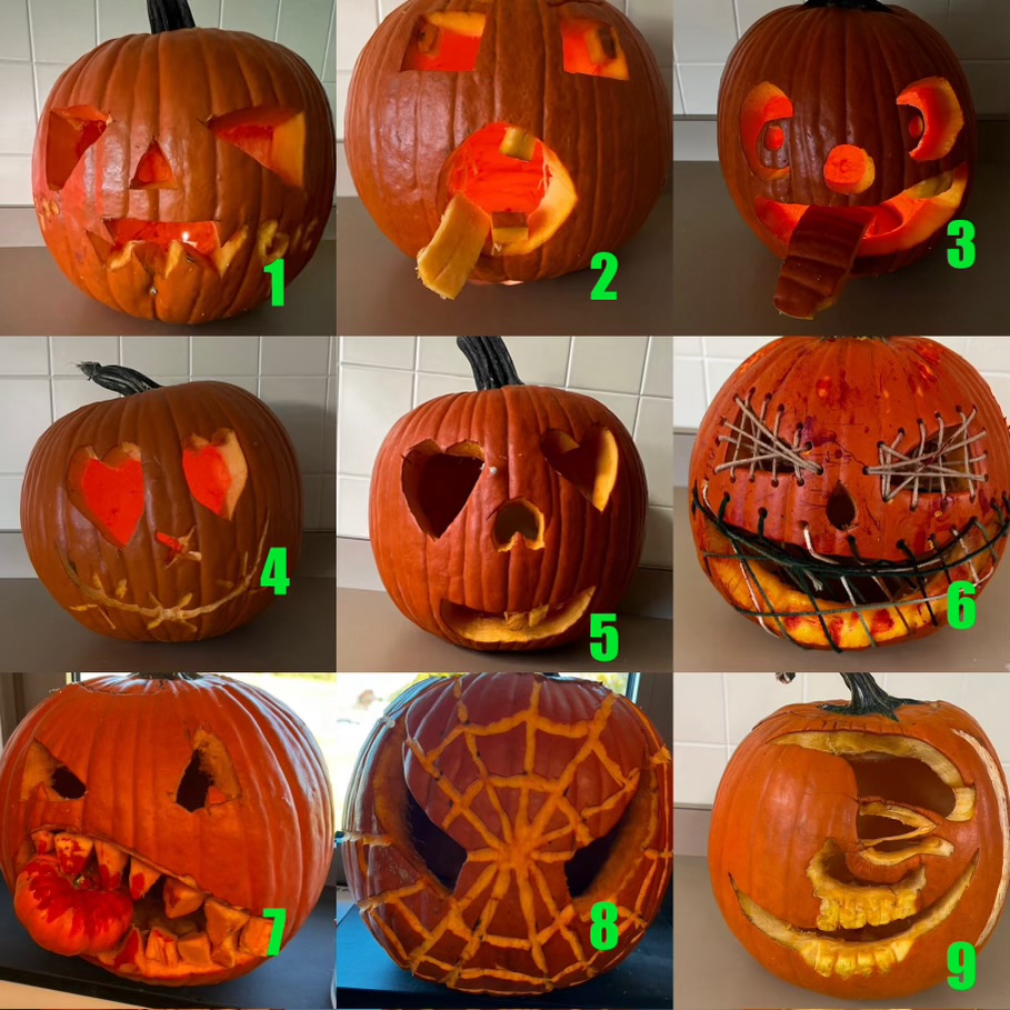 Mr. Fig's yearly pumpkin carving contest