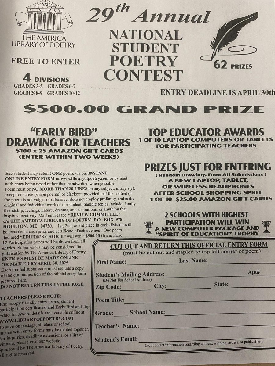 National Student Poetry Contest.