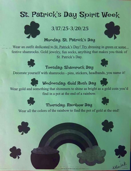 St. Patrick's Day Spirit Week.