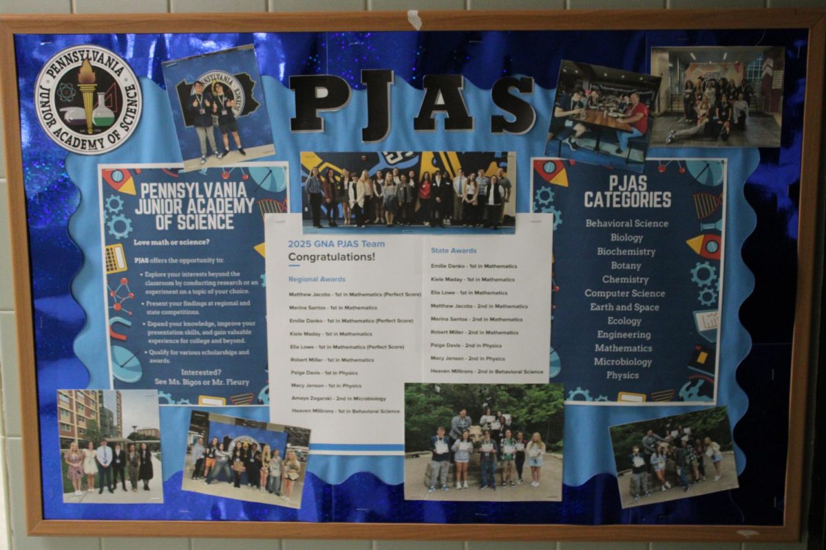 Pennsylvania Junior Academy of Science bulletin board. 