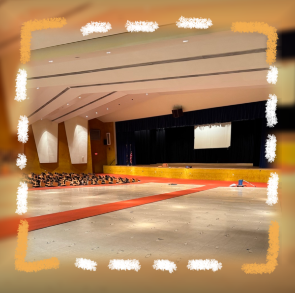 Start of auditorium remodeling (Photo by Mr. Baker).
