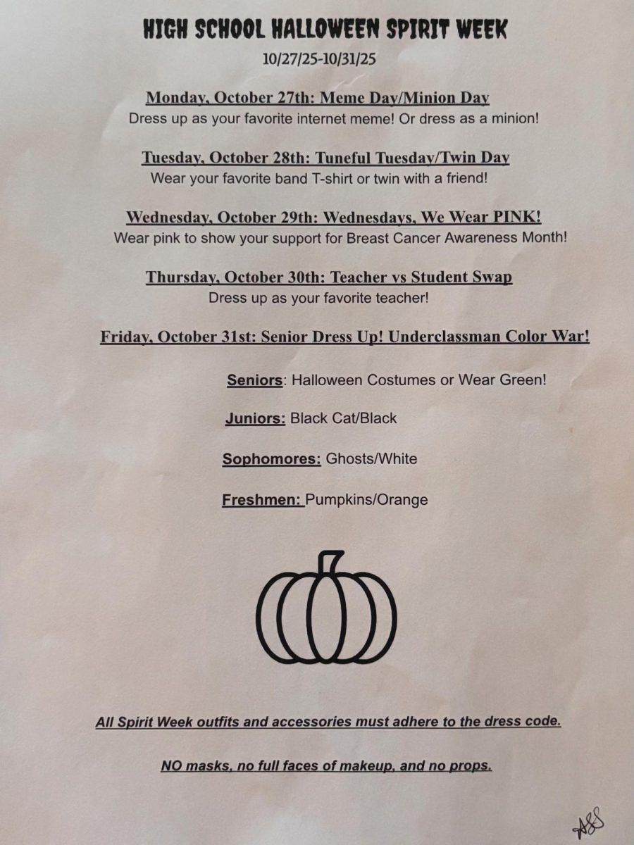 Spirit Week Flyer