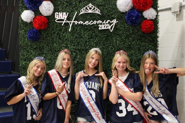 On Thursday, October 2, Greater Nanticoke Area held a pep rally in the high school gym. Pictured above is the 2025-2026 GNA Homecoming Court. 
