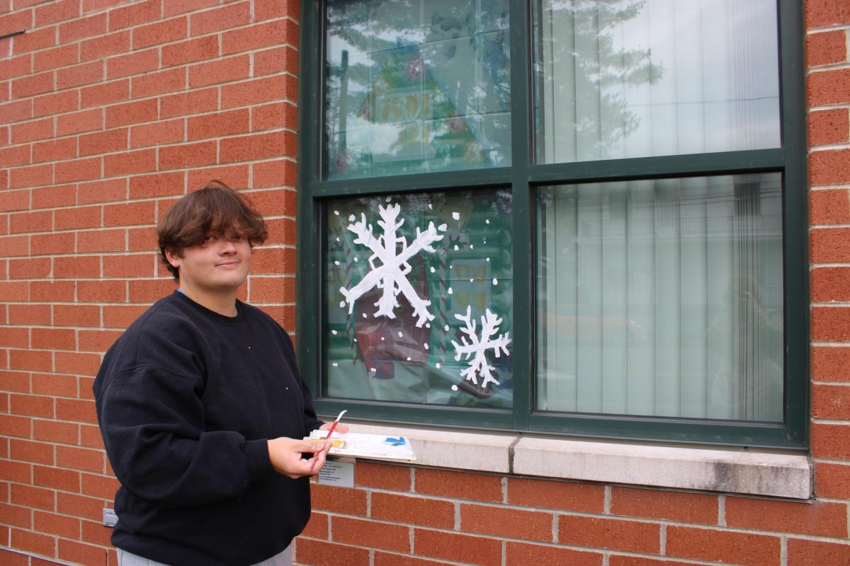 Art Club and FBLA Window Panting