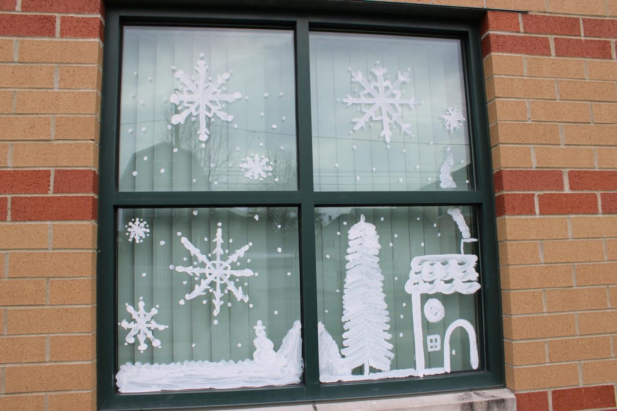 Art Club and FBLA Window Panting