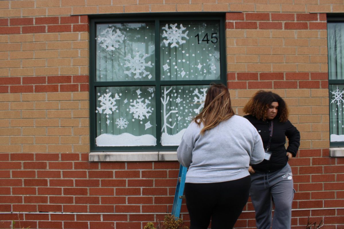 Art Club and FBLA Window Panting