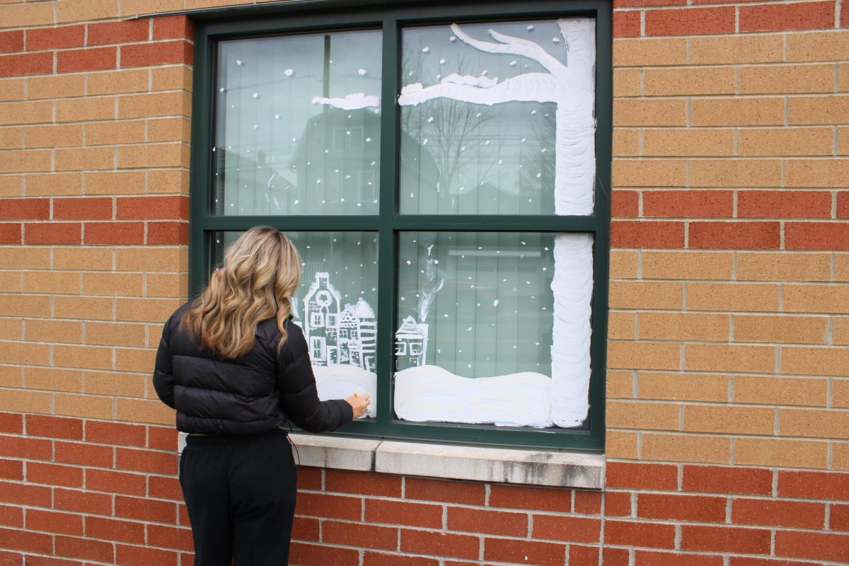 Art Club and FBLA Window Panting