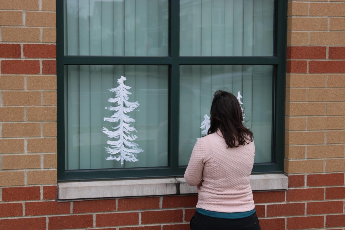 Art Club and FBLA Window Panting