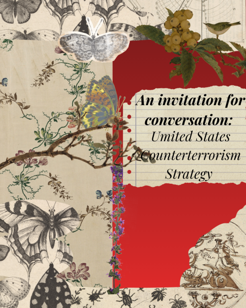 An invitation for conversation: United States Counterterrorism Strategy (Made on Canva.)